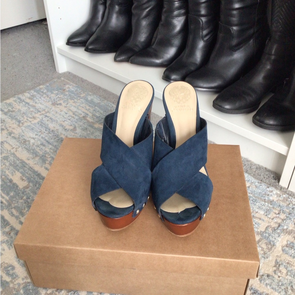 Vince Camuto Suede Platform Sandals